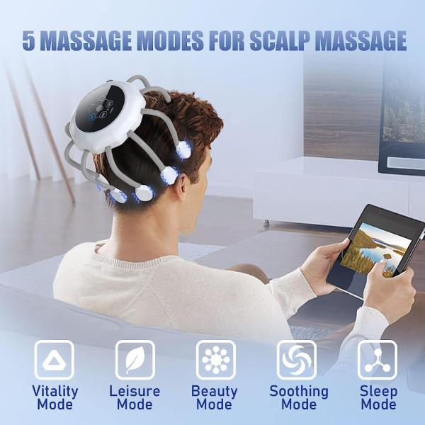 Automatic Octopus Claw Scalp Massager Head Massage Instrument For Decompression