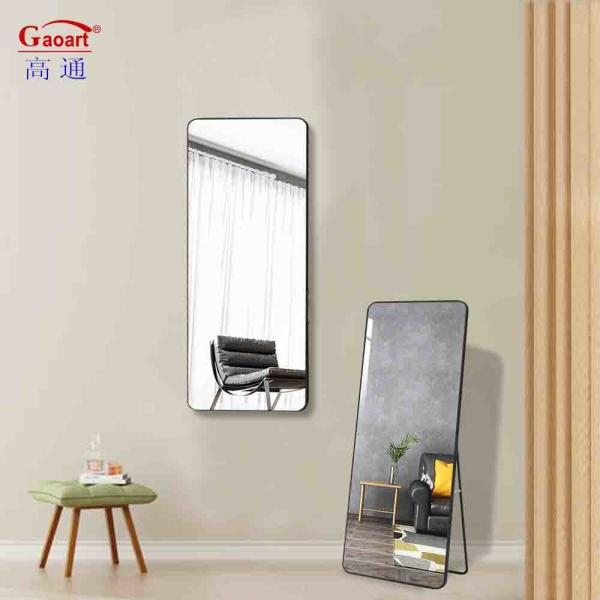 Espelho de vidro para banheiro grande Moda Arco de luxo de comprimento completo Decoração de quarto grande