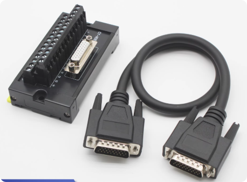 Delta B3 Inovance Servo Motor Connector with HDB26 Terminal Board and 3-row 26-pin Wiring for Industrial Automation