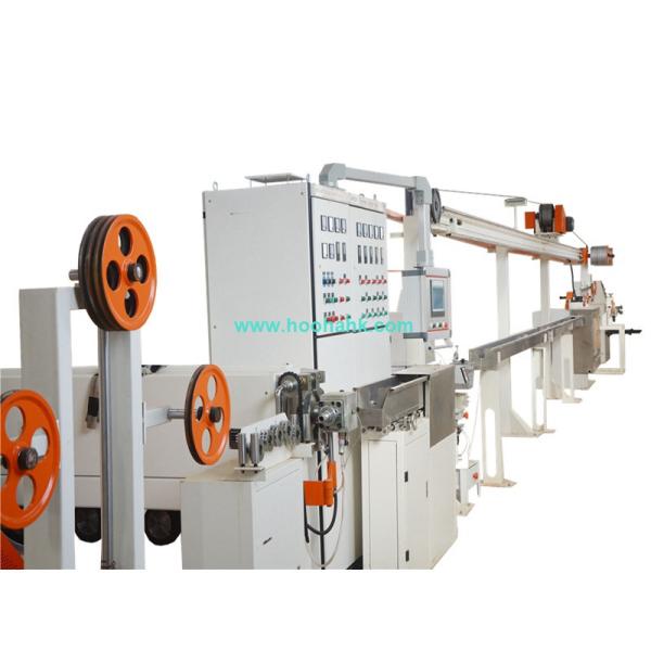 Linha extrusora da extrusão da folha do revestimento da máquina 70+40 da fabricação de cabos do cabo distribuidor de corrente da máquina da extrusão de cabo elétrico do PVC do PE