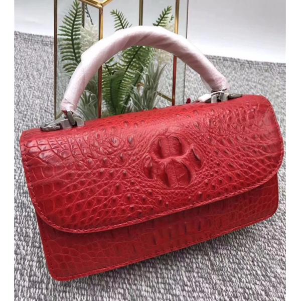Fashion Genuine Crocodile Leather Women Small Mini Handbag Lady Purse Authentic Alligator Skin Female Cross Shoulder Bag
