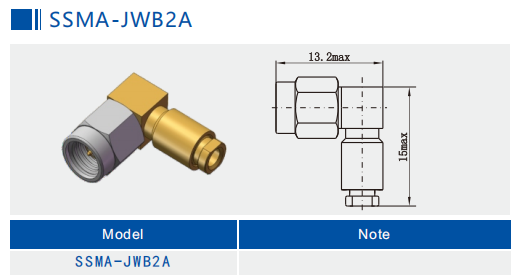50Ω Right Angle SSMA Male Mini SMA Plug RF Coaxial .086 Cable Connector 18GHz
