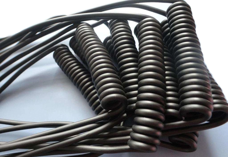UL Coiled Spiral Industrial Flexible Cable Retractable