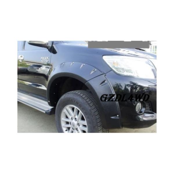Matte Black Wheel Arch Flares , Toyota Hilux Vigo Fender Flares Pocket Style 2012 - 2014