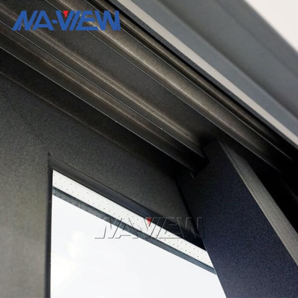 Guangdong NAVIEW Black Aluminum Vertical Sliding Double Hung Window