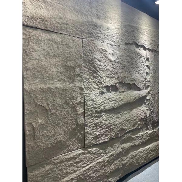 Каменное разнообразие взгляда покрашенной каменной стены Venners кроет черепицей с панелью низкого камня Pu обслуживания ультра светлого большой