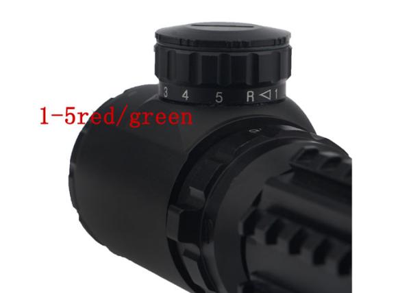 Outdoor Illuminated Long Range Hunting Scopes 50mm Objective Diameter R14 Reticle Type