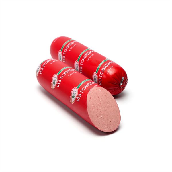 Red Color Polyamide Sausage Casing Shrinkable Nylon Casings With 5 Layers Co-extrusion For Meat Sausage Packaging