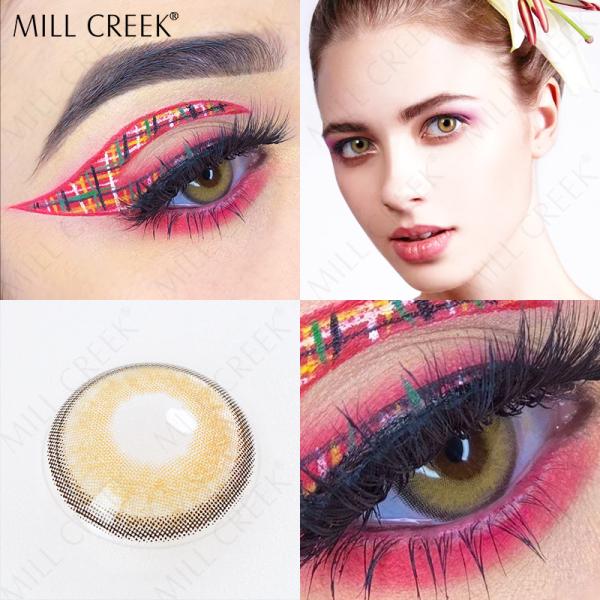 14mm Blue Monthly Colored Contacts Lenses 4 Tone For Birthday Party