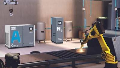 Gerador todo do nitrogênio de Copco PSA do atlas NGP40 em um