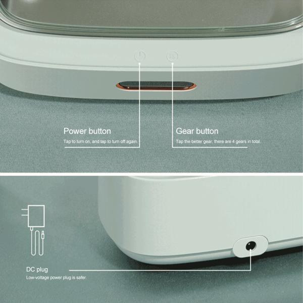 360° Multi Directional Ultrasonic Cleaner Makeup Tools Watch Glasses Jewelry Washer