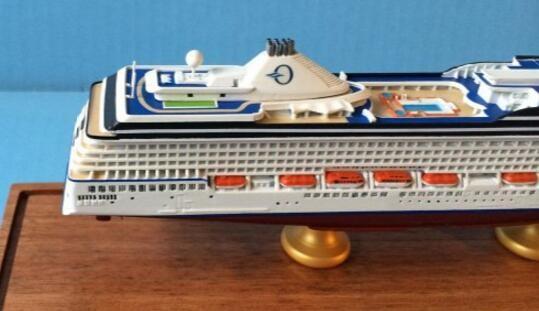 Oceania Cruises Riviera Boat Cruise Ship Model With Original Engraved Corridor