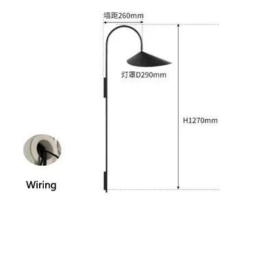 Designer Retro Lamp Wall Minimalist Adjustable Sofas Reading Light Arum Wall Lamp(WH-VR-160)