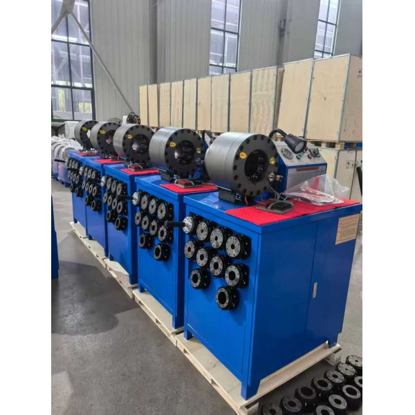 2 Inch 600T Crimping Force Rubber Hose Crimping Machine With 6-51mm Range And 10 Interchangeable Dies