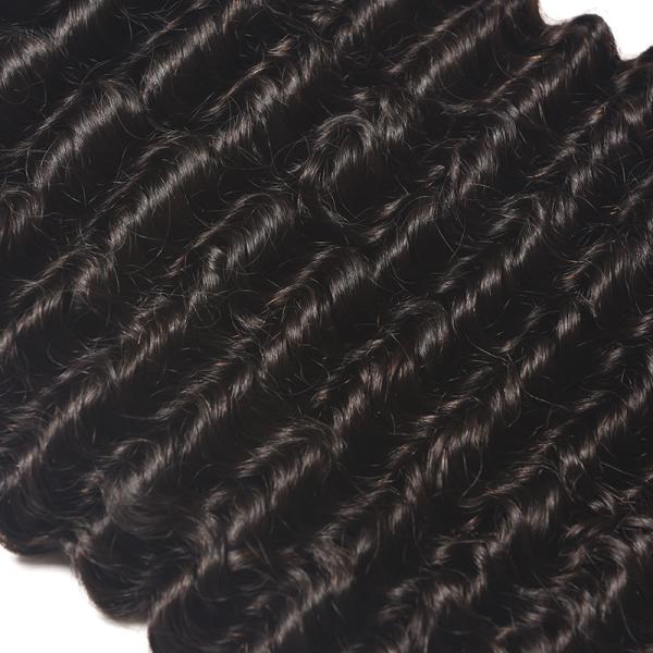 Pacotes brasileiros do cabelo da onda profunda, pacotes brasileiros não processados do cabelo encaracolado 