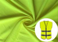 Tricotage matériel fluorescent de chaîne d'anti polyester de la pilule 100%