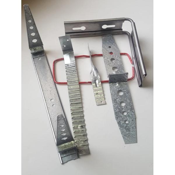 Enlaces de ladrillo de acero inoxidable de 3 pulgadas para paredes de ladrillo de 1/4 pulgadas