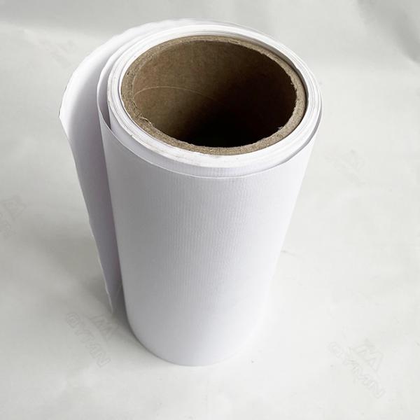 Coated Cloth 80G White Glassine Liner Blank Adhesive Labels With Hot Melt Glue