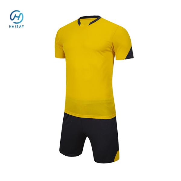 XL Tamanho Adulto Camisa de Futebol Respirável Poliéster Oval Vermelho 145gm Peso de tecido