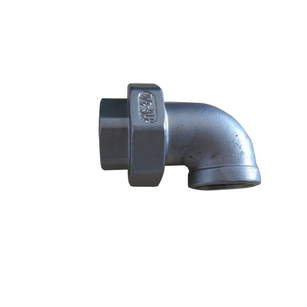 1/2  Female Elbow Union Stainless Steel CF8M And CF8  BSPT  NPT Thread