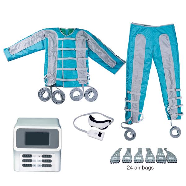 Máquina de terapia de belleza de equipo de presoterapia infrarroja con 24 bolsas de aire