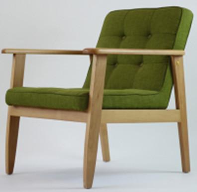 America style wooden frame home recliner upholstered chair furniture