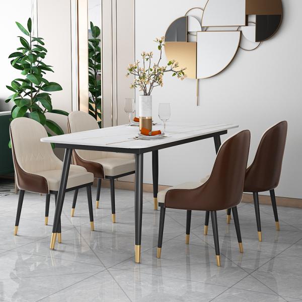 кожа Wingback гостиницы 80cm обедая дизайн Seater стула 6 скандинавский