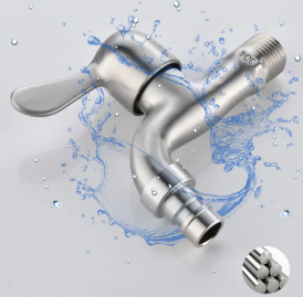 Grifón de baño clásico con mango único de acero inoxidable cromo 304 pulido