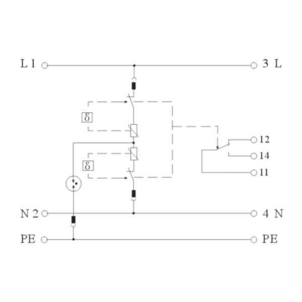 Módulo do Dispositivo de Proteção contra Raios SPD 240V 5kA 1P/2P/3P/4P Proteção da Linha de Energia Interruptor de Classe 3 ABB