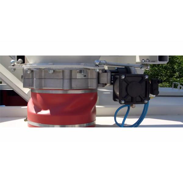 350mm Port Size Pneumatic Powder Butterfly Valve For Batching Plants Cement Media