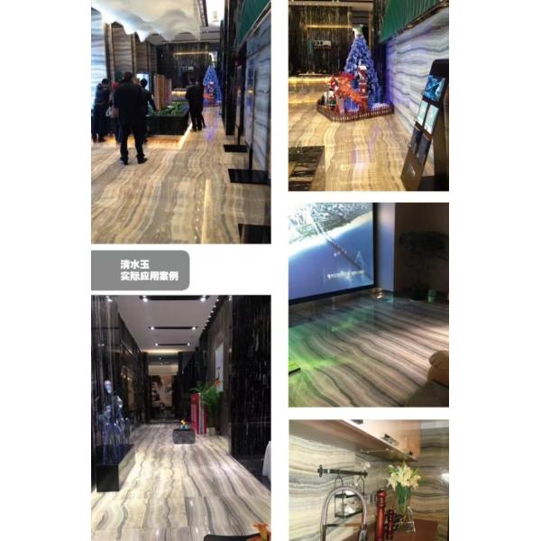 Hotel Bathroom Wall Panel and Vanity Basin with Sink Made of Natural Stone Onyx Marble