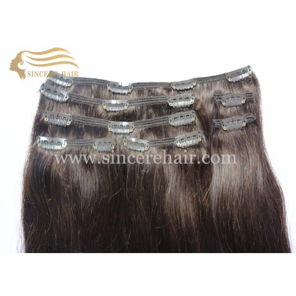 50 CM Clip In Remy Human Hair Extensions, 22" Straight Full Set of 7 Pieces Clip In Hair Extension for Sale 50 CM Clip In Remy Human Hair Extensions, 22