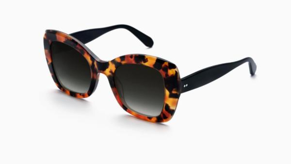 Retro 70s Vibe Sunglasses Oversized glasses for Women Havana Acetate Frame Creative Designer 2019 with UV 400 protection
