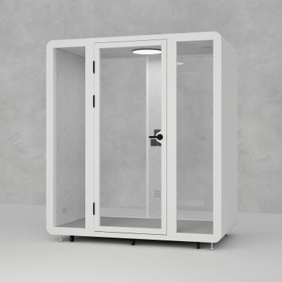 Modular Private Office Pods , Office Soundproof Phone Booth Pods