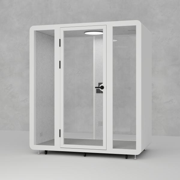 Modular Private Office Pods , Office Soundproof Phone Booth Pods