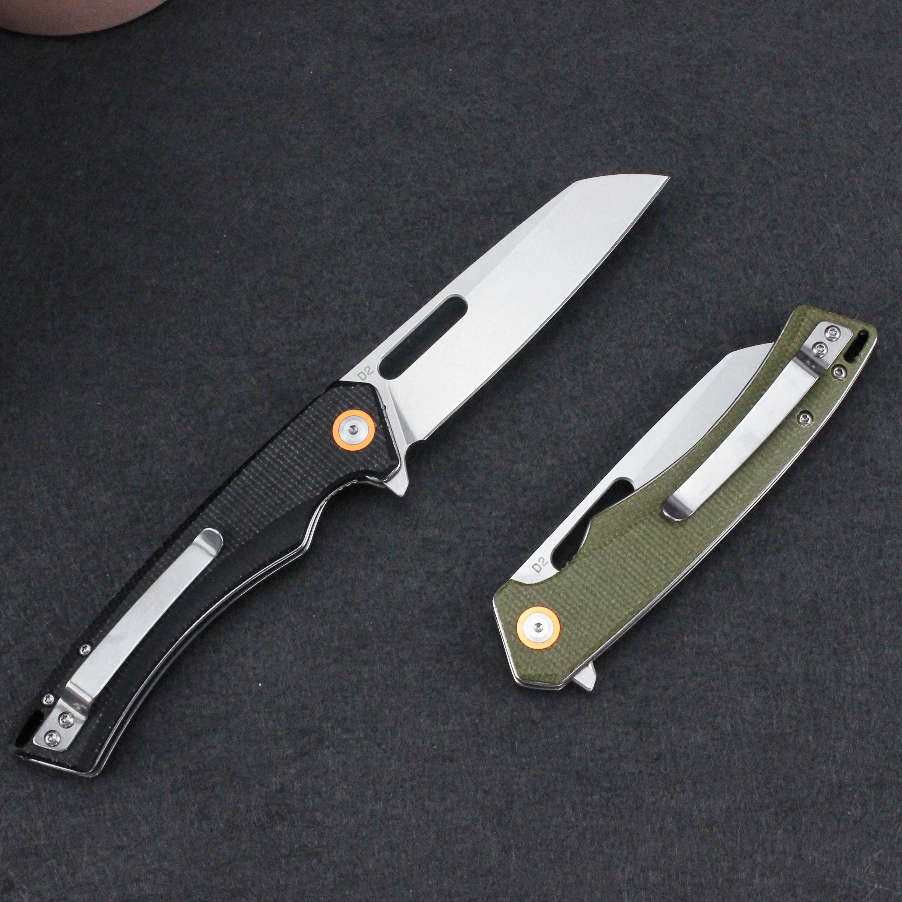 GT957 Outdoor Folding Knife Linen Handle Multifunctional Pocket Knife
