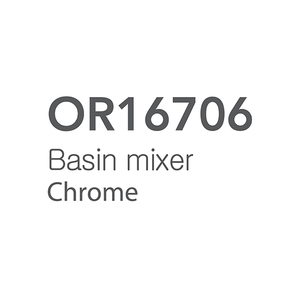 Bathroom Hot And Cold Tap Mixer 308mm Chrome Basin Tap Orin OR16706