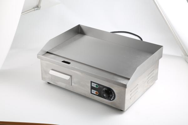 Grelhas elétricas Grill com aço inoxidável Placa superior plana Faixa de temperatura 50-300C