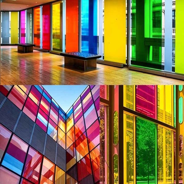 4 Mil Security Window Film Shatterproof Anti UV Tinted Safety Film Multi Colored