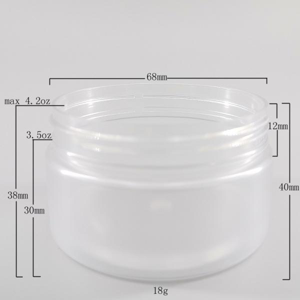Прозрачные зеленые опарникы 100ml 42mm Biodegradable пластиковые