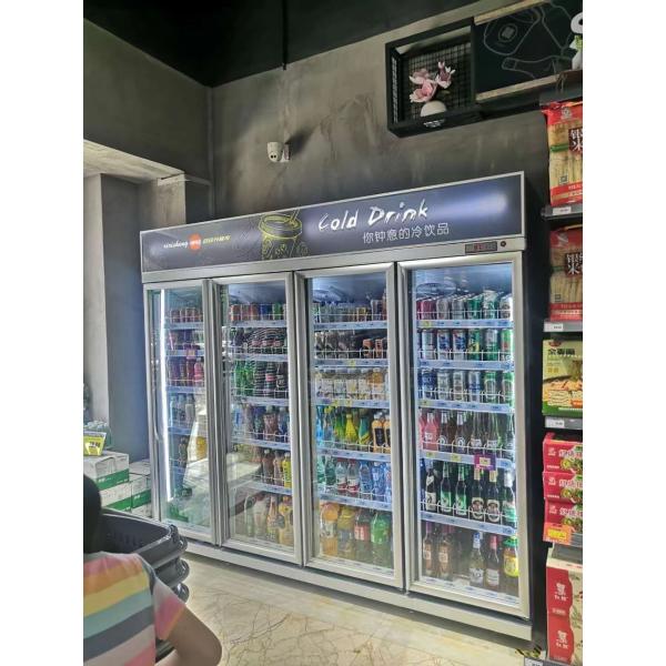 Высота холодильника двери шкафов рефрижерации вентилятора охлаждая 2 регулируемая для супермаркета