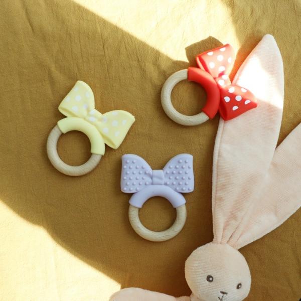 Food Grade Silicone Teething Ring Freezable For Extra Relief  Educational Toy Baby Silicone Fruit Teether