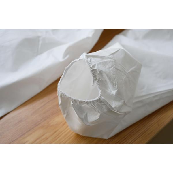 White SF Microporous Type 5 6 Disposable Coveralls Waterproof For Automotive Work