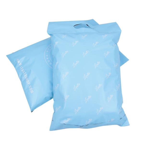 Soft Poly Mailer Bag Blue Thick Poly Mailers With Hand Length Handle