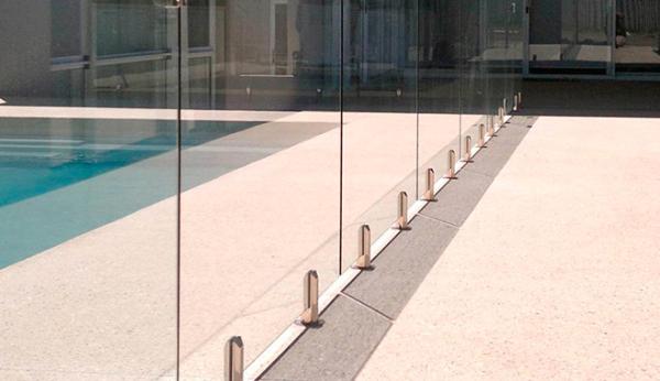 Ocean Blue Annealed Glass Pool Fencing Building  ,  Home decoration glass