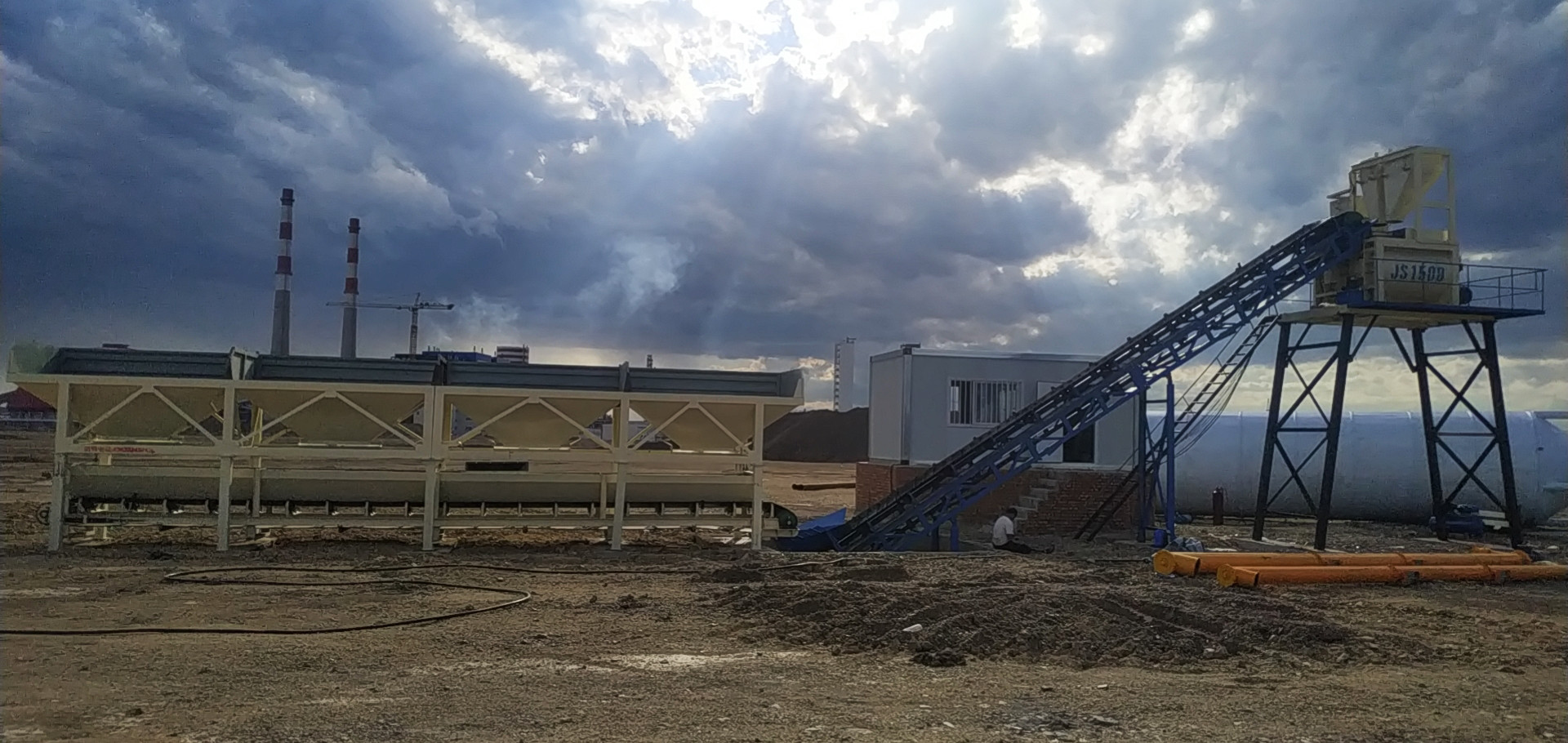 Смесителя Grout KEMING завод конкретного дозируя со смешивая хозяином 80m3/h
