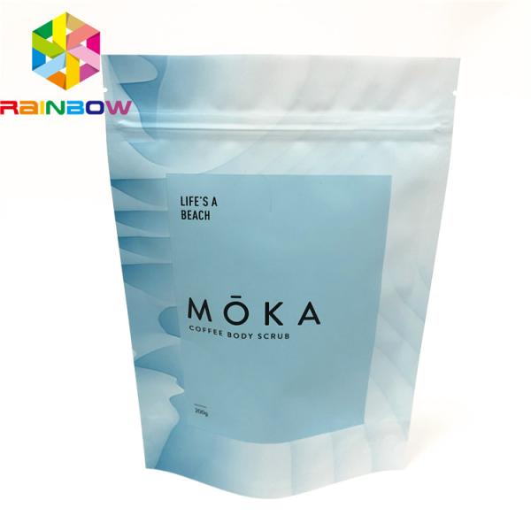 Lightweight Plastic Pouch Packaging , Food Grade Stand Up Bag For Cbd Body Scrub