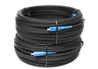1 cabo pendente exterior interno da fibra ótica do núcleo G657A1 FTTH com conector do SC