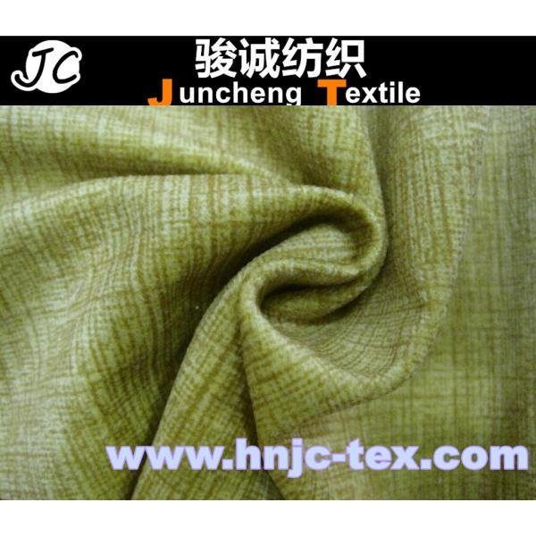polyester plaid cotton imitation velvet fabric/Grid printed velveteen/denim for apparel
