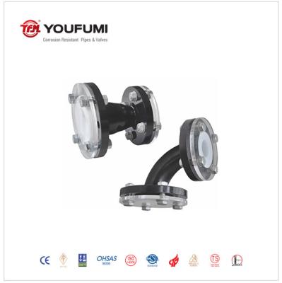 Eccentric PTFE Lined Reducer , PTFE Lined Piping Systems For Pharmaceutical